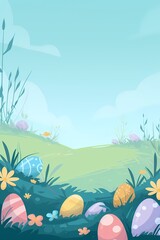 Fototapeta na wymiar Easter Monday background illustration generated ai