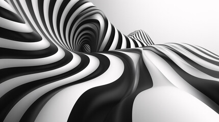 Explore the Captivating World of Abstract Wavy Lines in Black and White, Unleashing a Visual Symphony of Movement and Contrast in Your Designs.