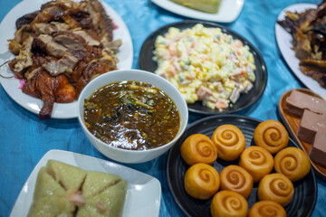 the menu is mostly high-protein and high-fat dishes, so the energy from the party can be many times higher than needs, negatively affecting health.