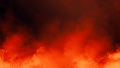 Abstract red smoke texture on black background.