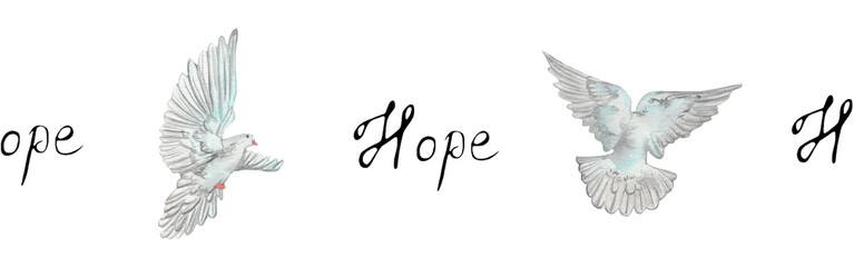 Watercolor hand drawn illustration thanksgiving to the Lord,christian border.Christian. Decorative border for the background of Christian publications, the design of banners, cards, sites