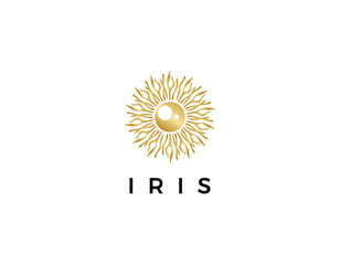 Iris Eye Opthalmic Business Logo Design Template