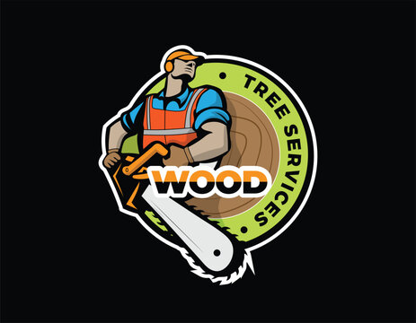 Tree Service Business Logo Design Template