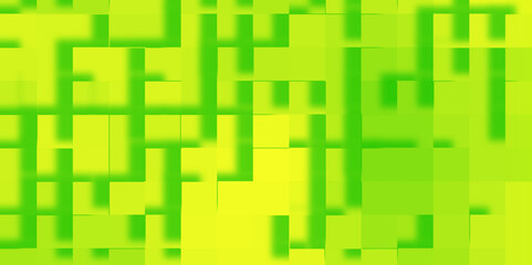 Abstract Green Squares geometric pattern on Green Background, extrude style 3D geometric abstract green background, Modern seamless Successful Technology Startup background with cubes.	

