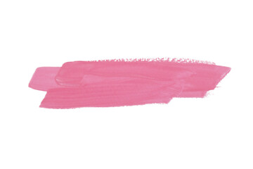 Pink watercolor painting isolated on transparent background. watercolor png.
