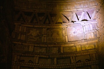 Dunhuang City, Gansu Province - Interior of the Western Jin Dynasty Mural Tomb Building