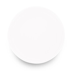 empty plate isolated on white background