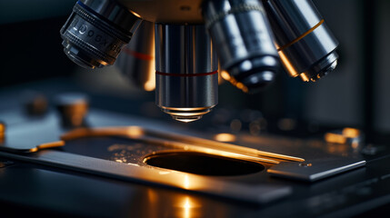Metal crystal structure examination under microscope in material science