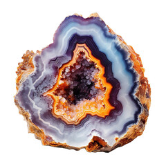Obraz premium Geode on white or transparent background