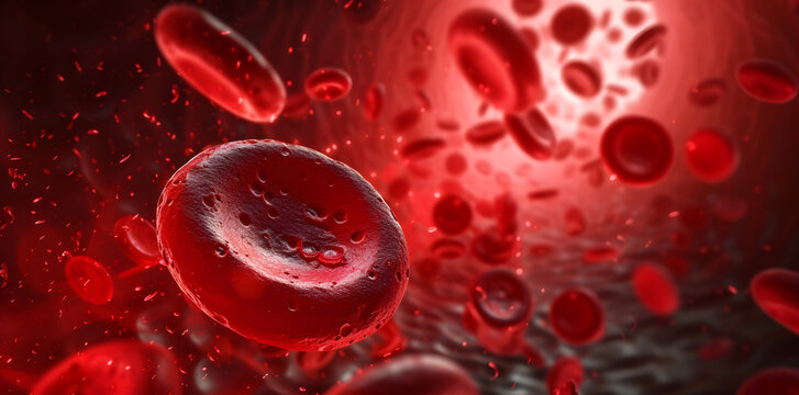 Red blood cells background - Powered by Adobe