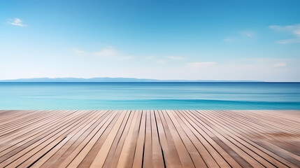 Fototapeta premium Dark concrete floor background infinite horizon sky panoramic scene