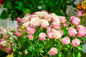 Pink Flower Bouquet in Vase