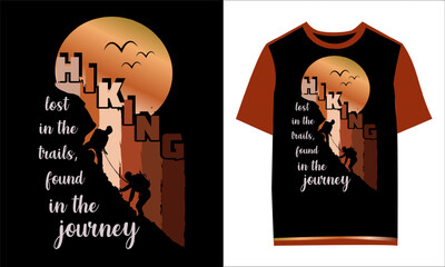 Hiking, Outdoor t-shirt design