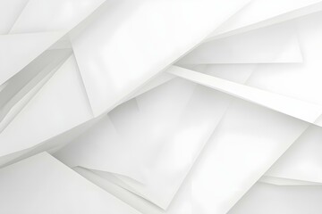 Minimal Geometric White Light Background Abstract Design. - obrazy, fototapety, plakaty