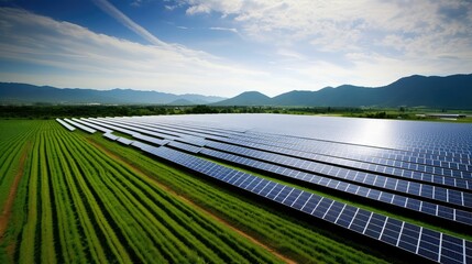 energy solar panel farm