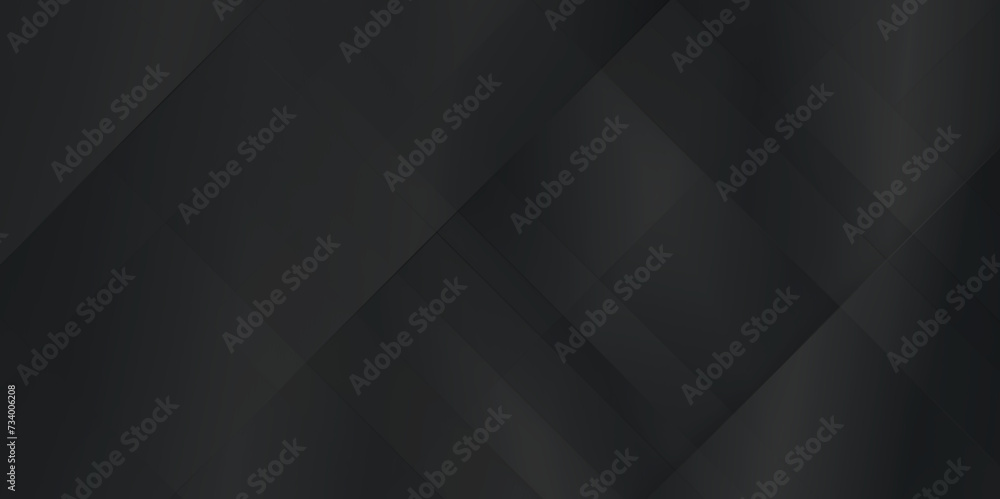 Wall mural modern and luxury black background with triangular lines, gradient color black geometric lines with 