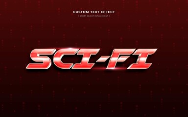 Scifi 3D Text Style Effect