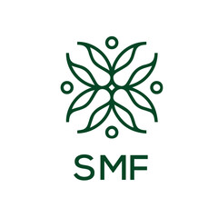 SMF  logo design template vector. SMF Business abstract connection vector logo. SMF icon circle logotype.
