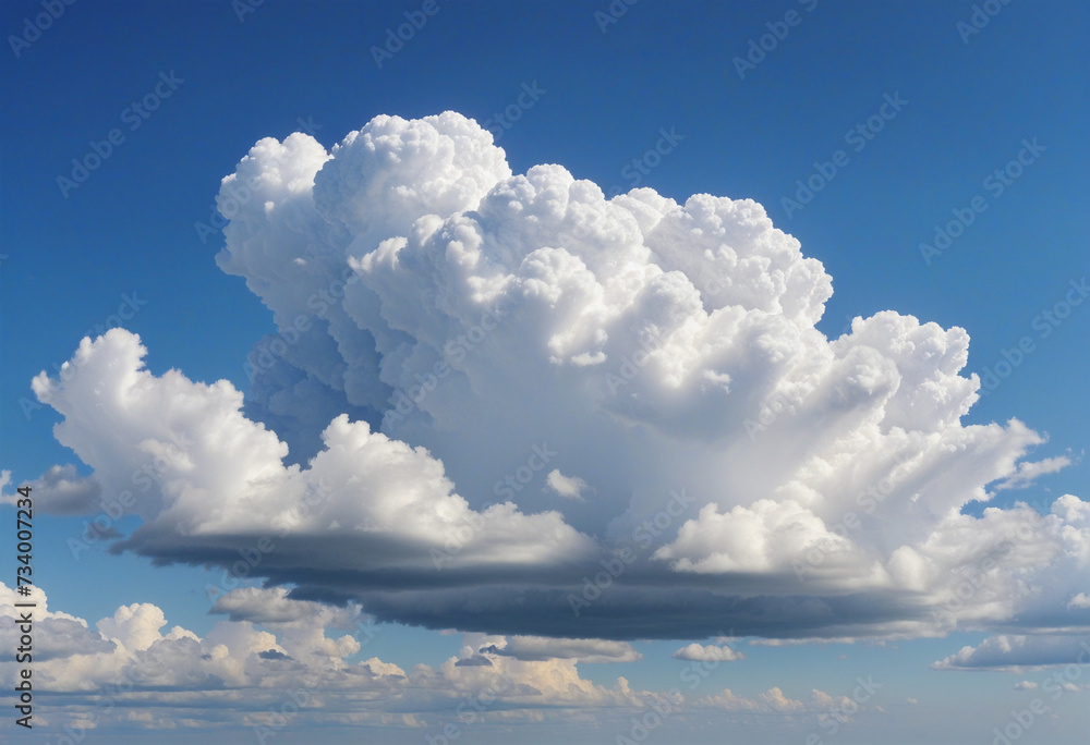 Poster realistic cloud effect on transparent background