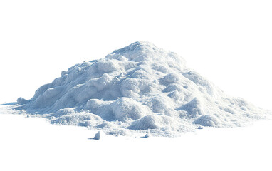 Snow drift, snow pile hill heap stack on white or transparent background - Powered by Adobe