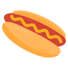hot dog vector illustration