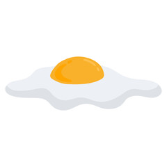 sunny side up. fried egg illustration
