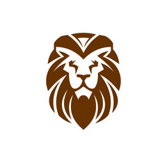 Fototapeta premium lion vector head logo 