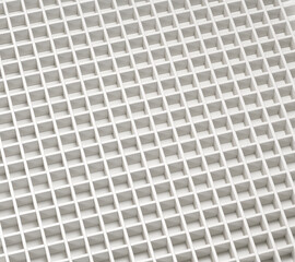 Texture of a white metal grill