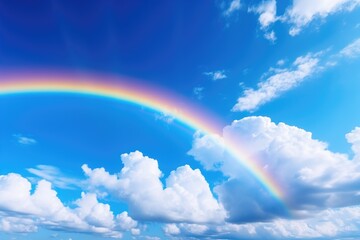 rainbow in the sky. ai generated
