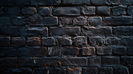 Naklejka premium Immerse Yourself in the Intriguing Depth of a Brick Texture, Solid and Textured Wall, Inviting You to Explore the Richness and Character of a Timeless Architectural Element.