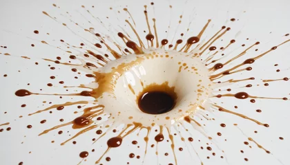Foto op Plexiglas Coffee stains cut out © SR07XC3