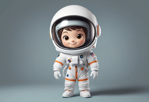 Cute small astronaut chibi picture