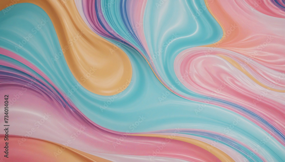 Aufkleber unique 3d abstract wave pattern background