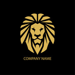 lion head logo, icon sign and symbol 