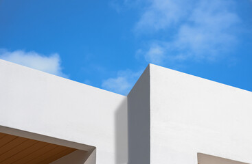 building against blue sky