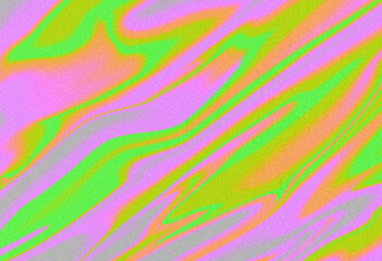 Abstract fluorescent pink and green grainy background - 734014834