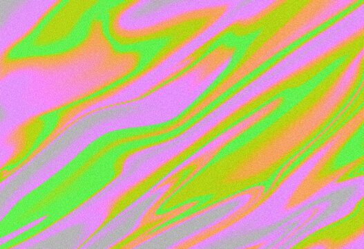 Abstract fluorescent pink and green grainy background