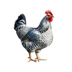 Fototapeta premium Hen Watercolor Illustration PNG, Transparent Background, Clipart