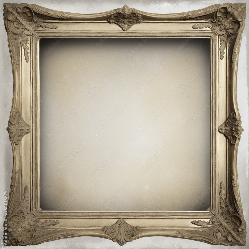 Poster distressed square frame border with clear space for text