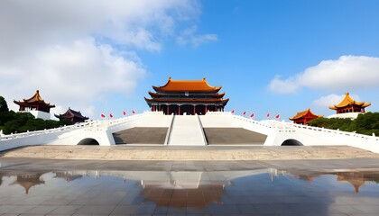 Fototapeta premium Taipei Chiang Kai Shek memorial hall at Taiwan