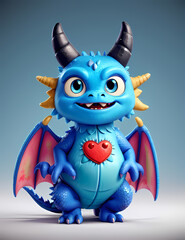 te Blue Monster Dragon