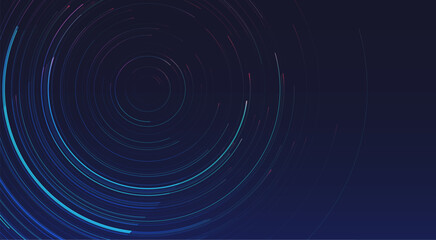 Glowing lines on blue background.