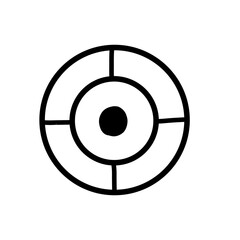 Hand drawn circle line sketch