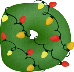 Christmas Alphabet Letter-D