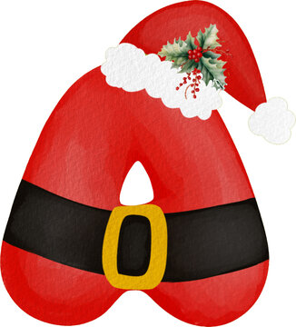Christmas Alphabet Letter-A