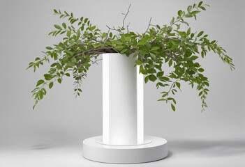 Leafy Twig Pedestal for Product Display