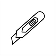 Cutter knife, Cutter icon for website design. vector illustration on white background