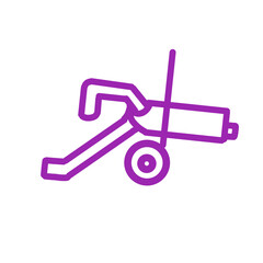 Outline set of war, military, army line icons