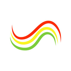 Hand drawn colorful rainbow 