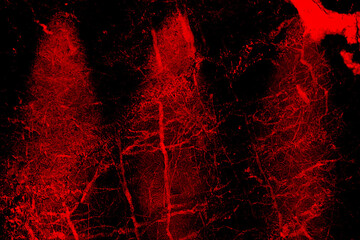 Black and red rock stone background. Dark red horror scary background. Old wall texture cement...